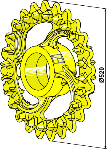 Crosskill-ring - Ø520mm