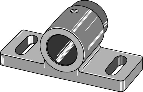 Glidlager för montering på rund axel Ø50 mm