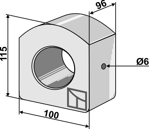 Träbärande insats - Ø60
