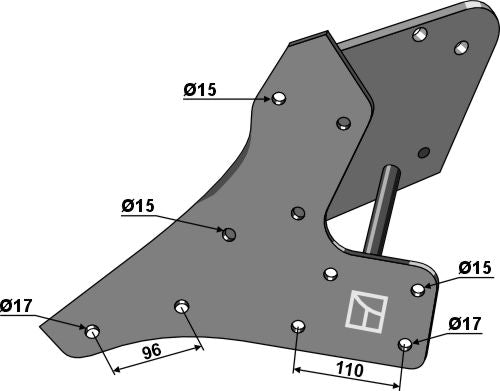 Sadeln till vänster