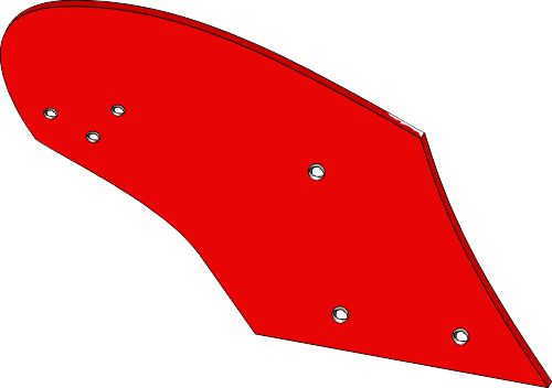 Høvelblad Agrator 12'' - 14'' - høyre