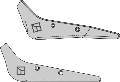 Beet lifter share, right model