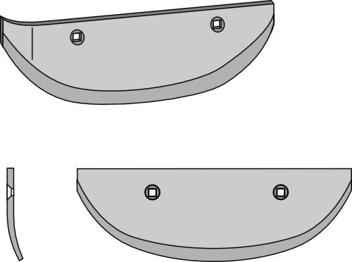 Beet lifter share, left model