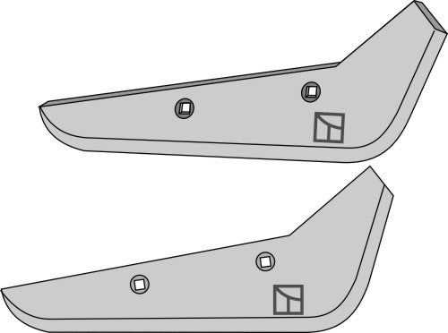 Beet lifter share, right model
