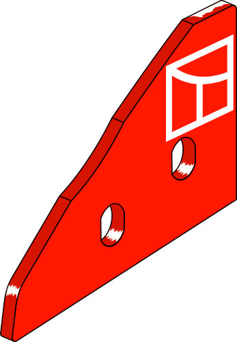 Landside tip - right