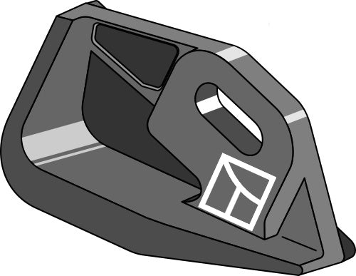 Gjuten häl - höger