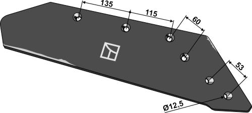 Vändbar spetsdel – 16 tum – höger
