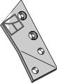 Bracket for reversible point - left