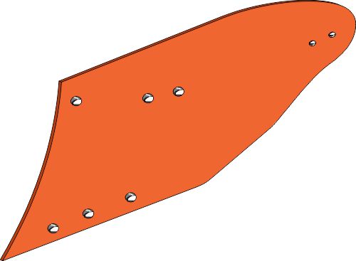 Yksiosainen kyntöaura - vasen