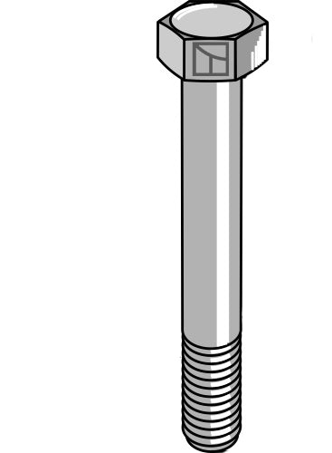Sexkantskruv med metrisk fin gänga – M16x1,5x140 – 8,8