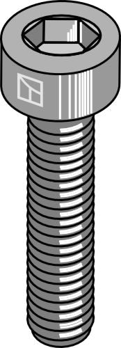 Kuusiokoloinen pultti - M16x2x55 - 12.9