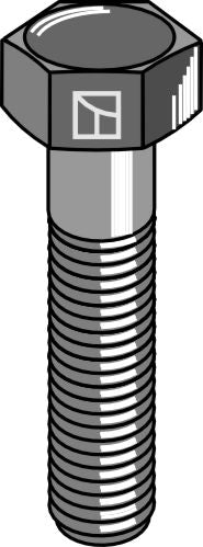 Sexkantskruv med metrisk fin gänga – M18x1,5x50 – 10,9