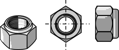 Självlåsande sexkantsmutter – M20x1,5 – 10,9