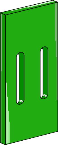 Greenflex plastic scraper for packer rolls