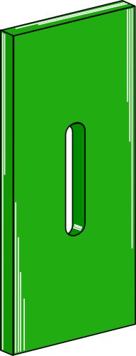 Greenflex plastic scraper for packer rolls