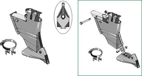 Komplett set med spets och hållare - sädeskorn och gödsel (C-tand)