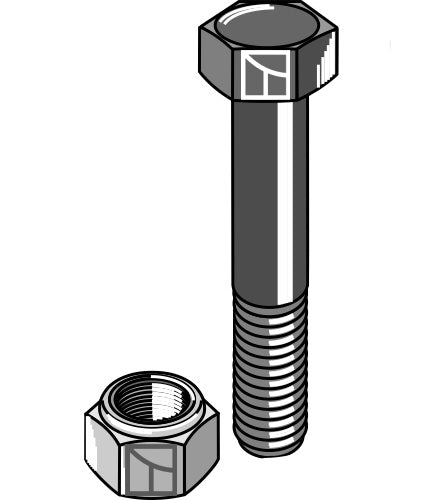 Bult med självlåsande mutter – M20 – 10,9