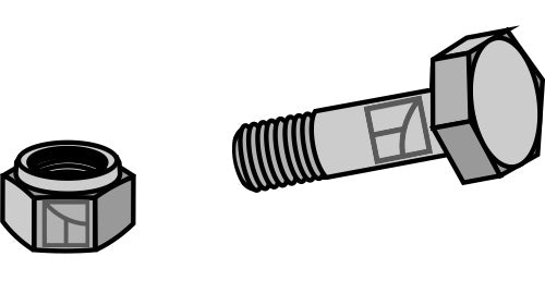 Bult med självlåsande mutter – 5/16''UNF