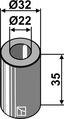 Puu 35 x Ø22 x Ø32