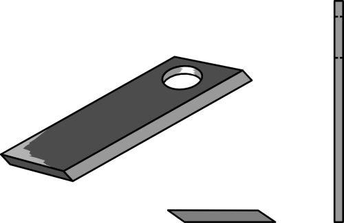 Rotorklippareblad 110x40 mm