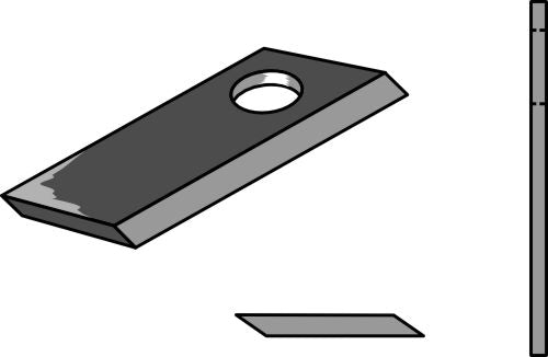 Rotorklippareblad 90x39 mm