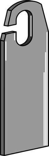 Vertikalskärblad 87x30 mm