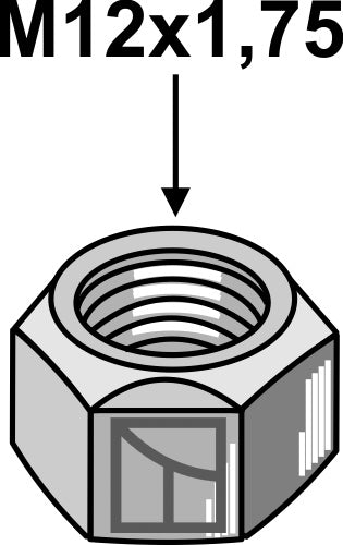 Självlåsande mutter – M12x1,75