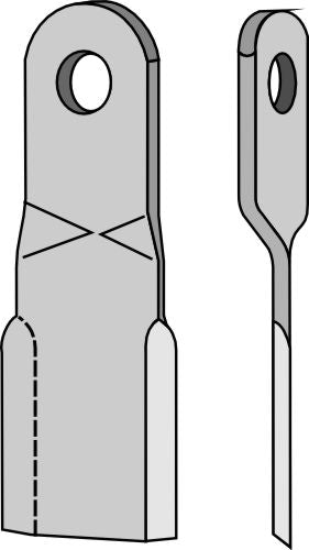 Silpputerä 390x90mm, vasen malli