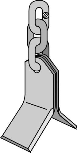 Y-terä 3-lenkkiketju (RK 2 1/2 B)