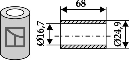 Bush 68xØ16,7xØ24,9