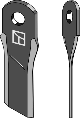Vridet blad 225 x 60 mm