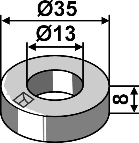 Skive Ø35x8xØ13