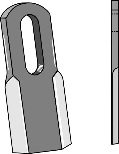 Rakt blad 104 x 40 mm