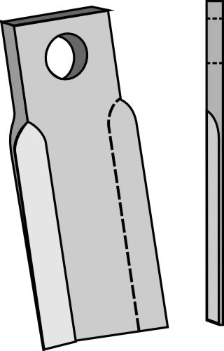 Rak blad 265 x 80 mm
