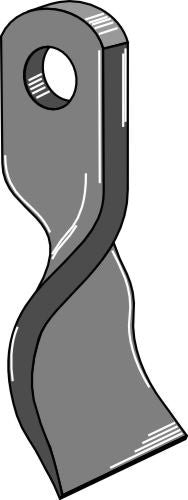 Twisted blade 158x50mm