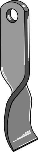 Vridet blad 125 x 35 mm