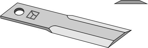 Straw chopper flail blade