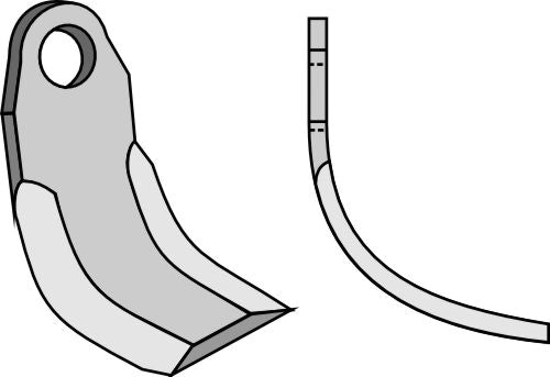 Bågformad blad 120x61mm