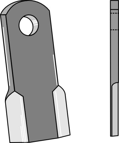 Rakt blad 135 x 45 mm