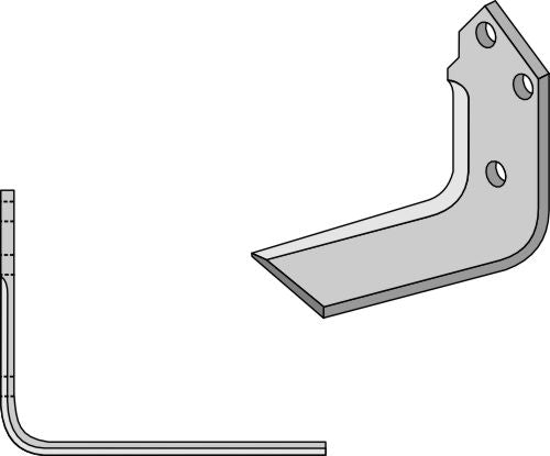 Kaivinkoneen terä - vasen