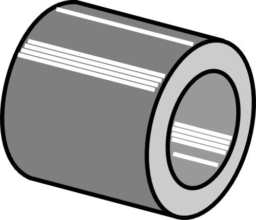 Aluminiumbussning 25xØ12xØ20