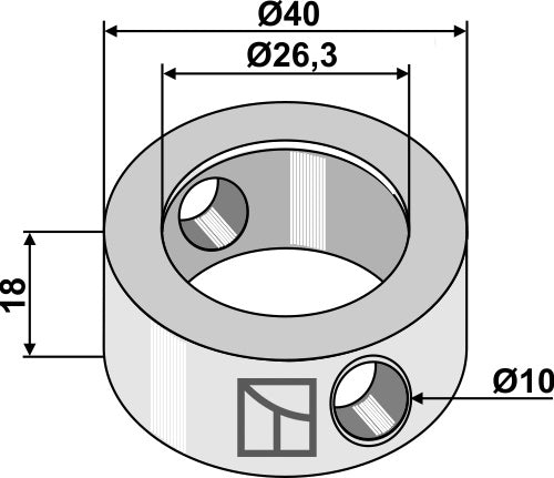Klämring 18xØ26,3xØ40