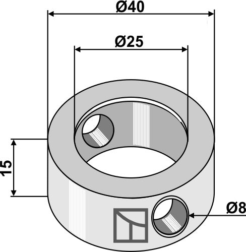 Klämring 15xØ25xØ40