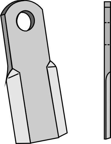 Straight blade 204x60mm