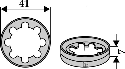Bricka Ø41x7