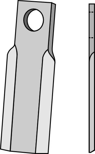 Rakt blad 300 x 80 mm