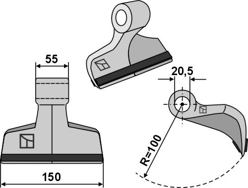 Pruning hammer 150x55mm - PTA