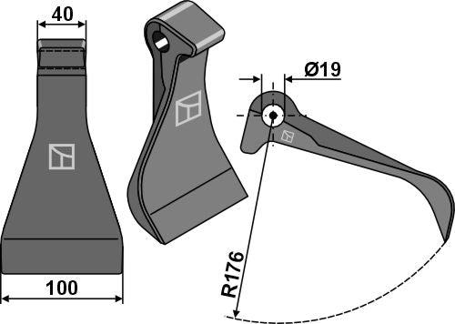 Karsimishammeri 100x40mm