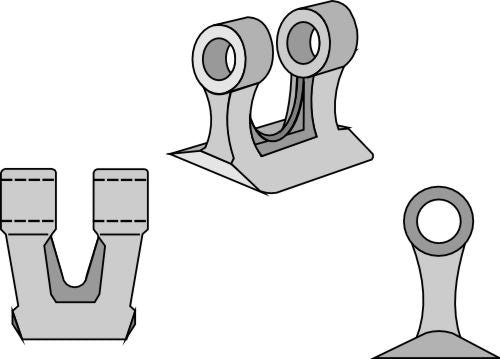Beskjæringshammer 77x80mm