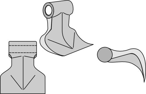 Pruning hammer 100x75mm